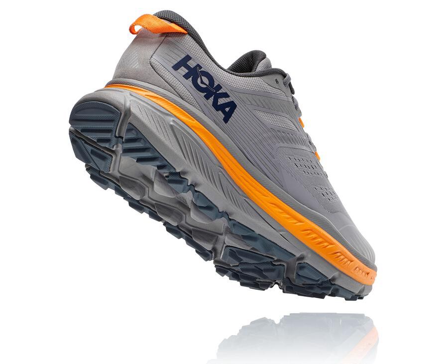 Trail Shoes Mens - Hoka One One Stinson Atr 6 - Grey - JCLPYNK-04